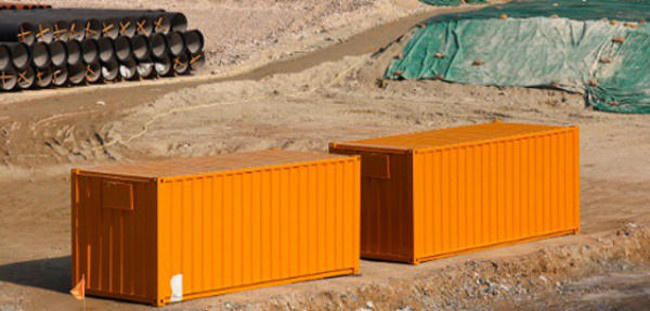 conex containers in North Battleford, Saskatchewan